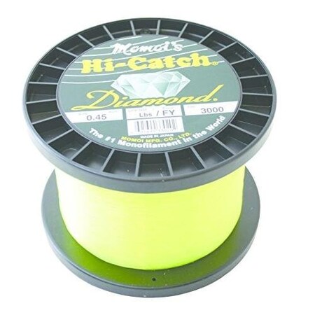 Momoi HiCatch Diamond Mono Line 60Lb 3000Yd HiVis Yellow 33060